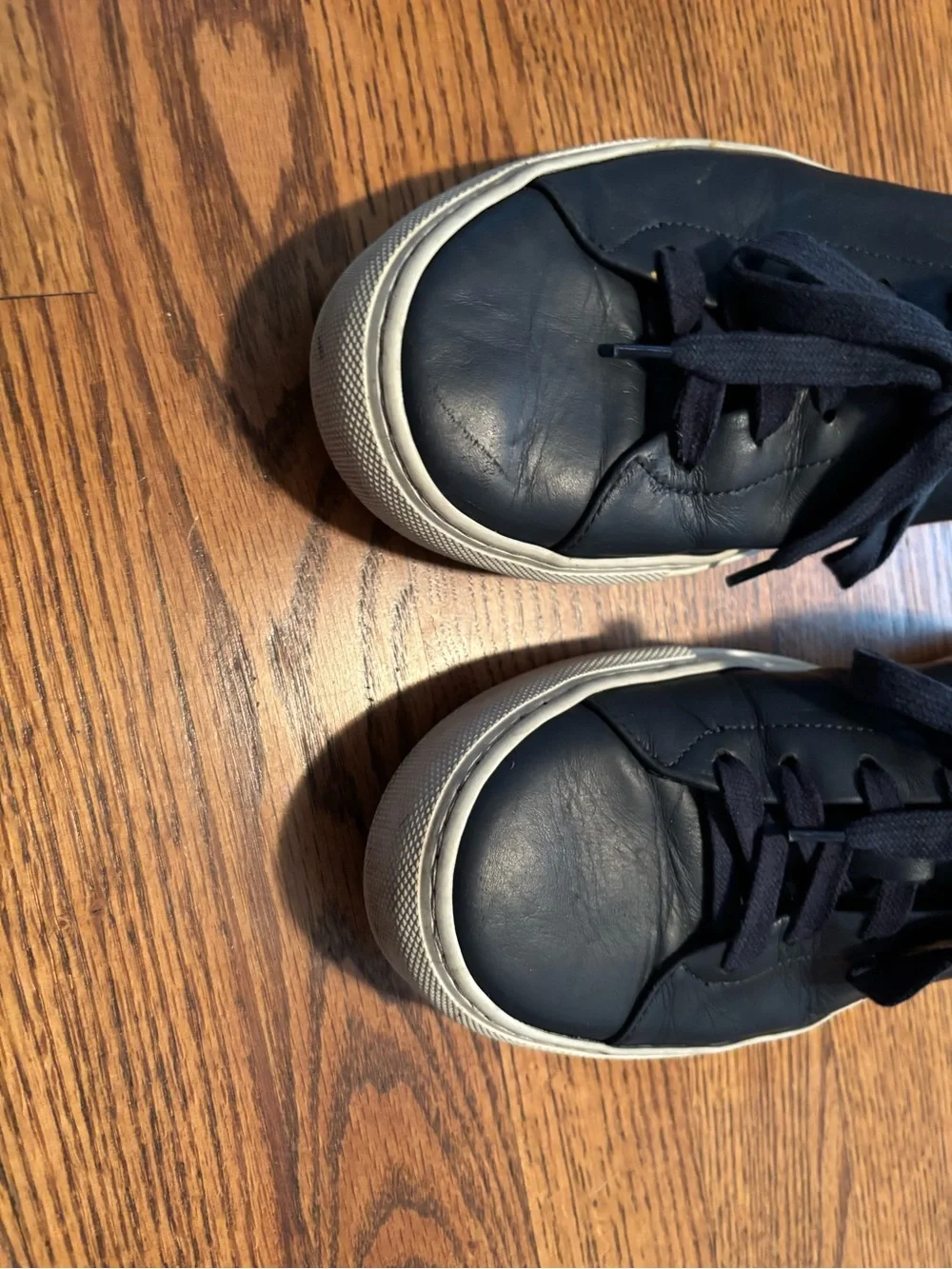 Good Man Brand Legend Lo-Top Sneakers Navy Blue Leather Size 9